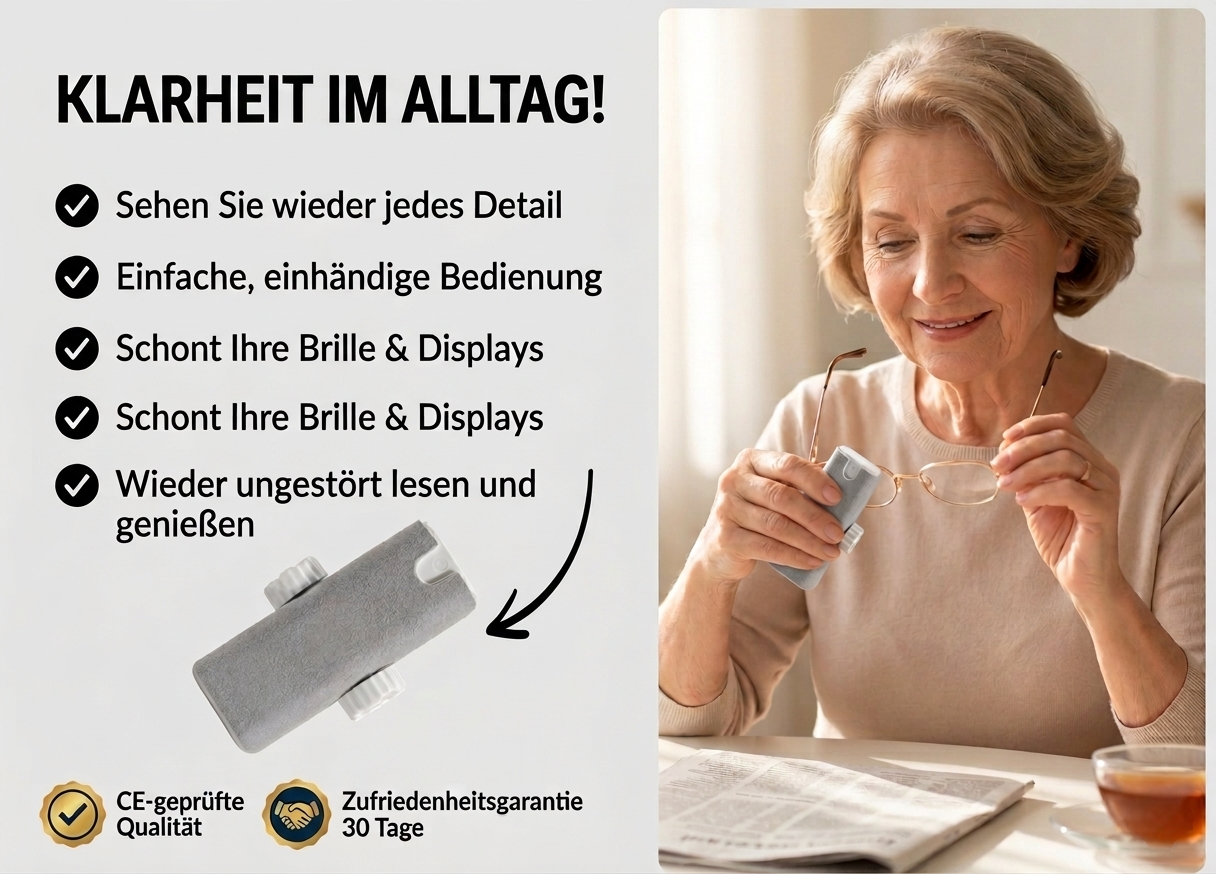 Der 5-in-1 Reiniger, der deine Brille schützt – statt sie zu zerstören